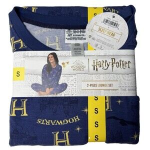 Harry Potter Hogwarts Womens Small Wizarding World Lounge Pajama Set Top w Pants